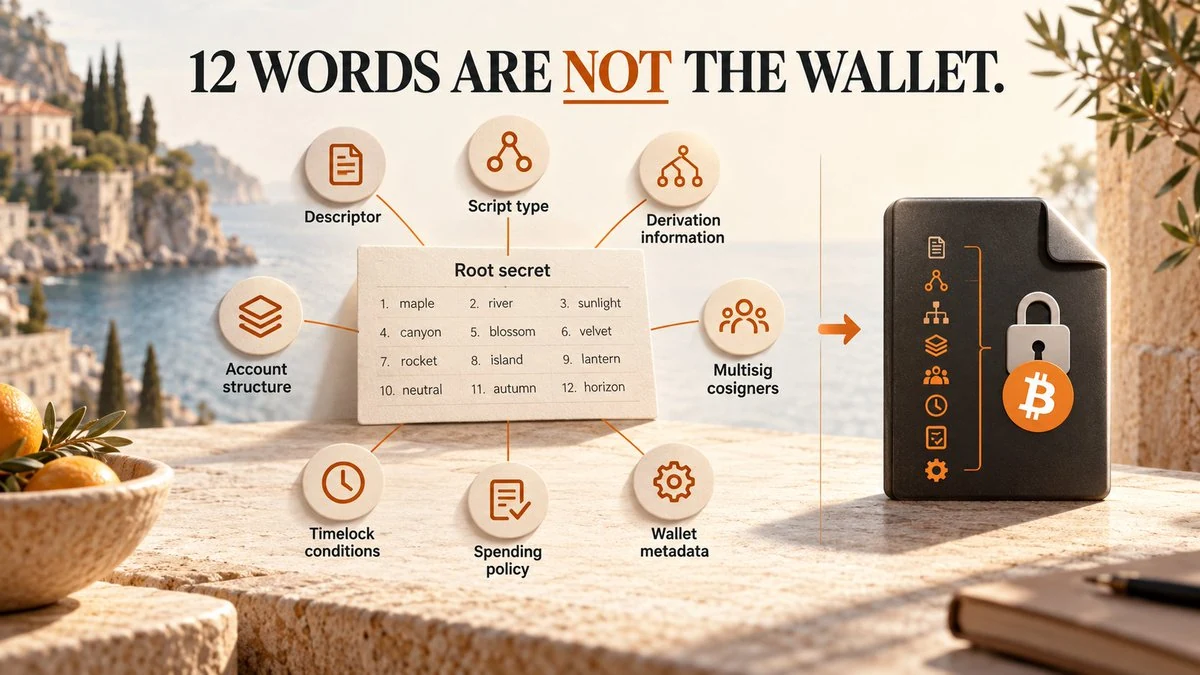 The Hardware Wallet Detour — BIP39 made the user responsible for wallet archaeology illustration