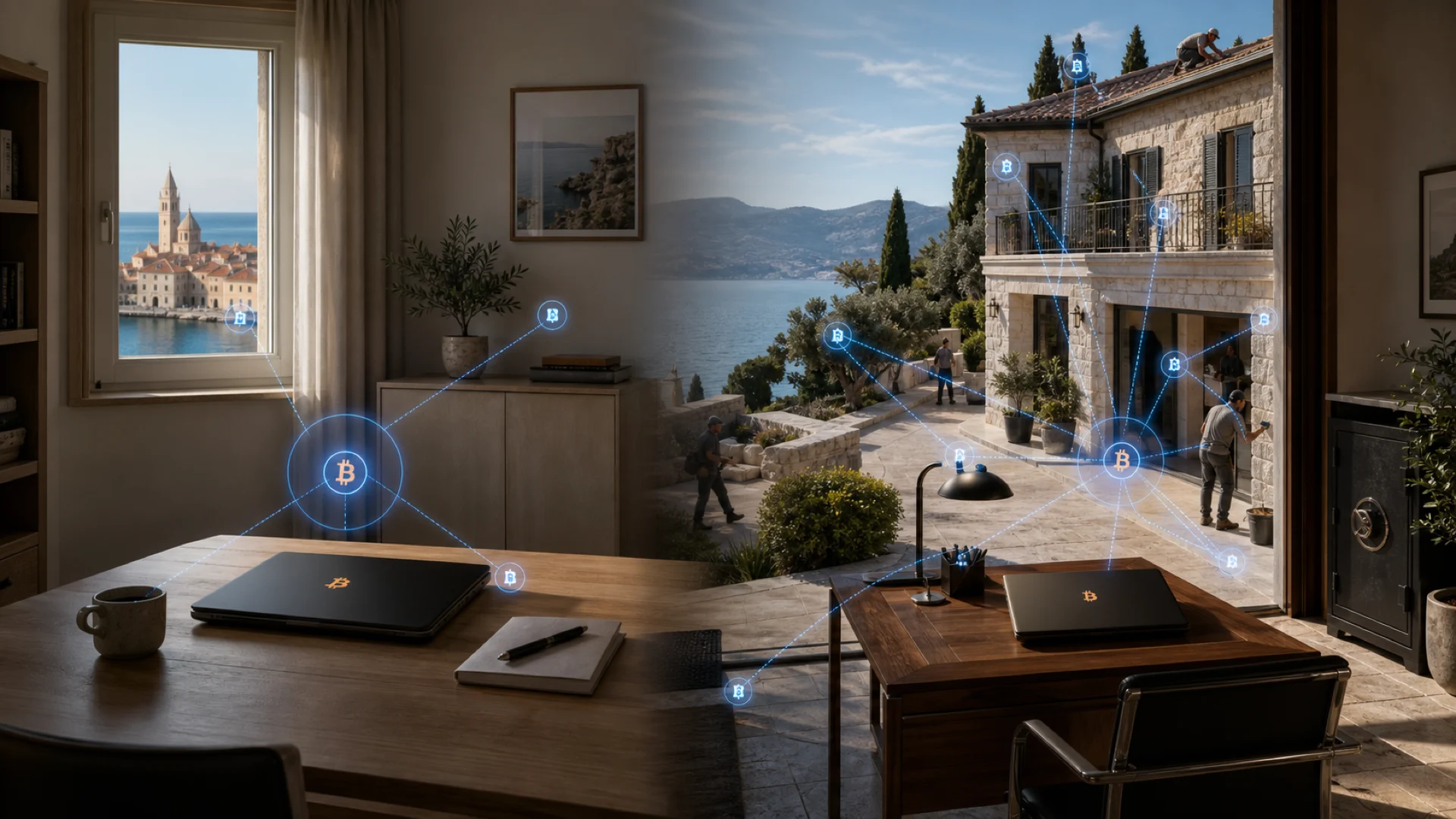 Two homes with the same bitcoin holding present very different physical access paths and threat models.